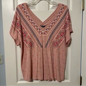 Democracy double-v neck top